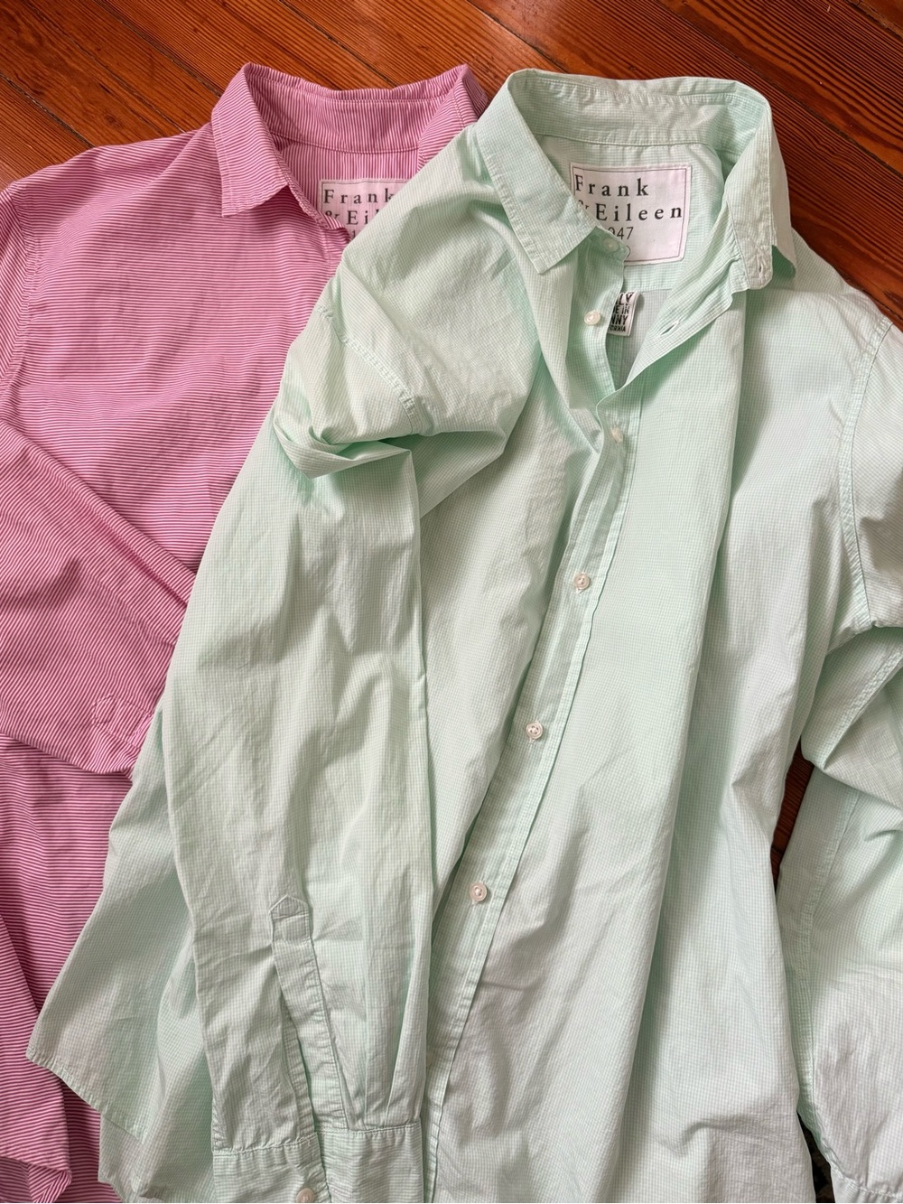 LOT OF 2: Frank & Eileen Long Sleeve Men’s Shirts